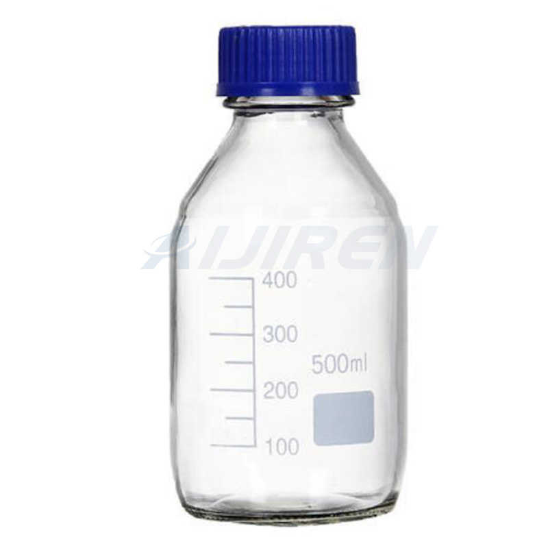 Plastic Transparent PET Square amber reagent bottle